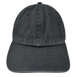 The Hat Depot Slideback Baseball Cap Black One Size Adjustable 6 Panel Blank